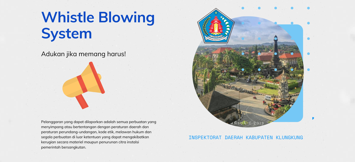 Whistle Blower System Klungkung